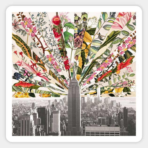 Vintage Blooming New York Sticker by BiancaGreen